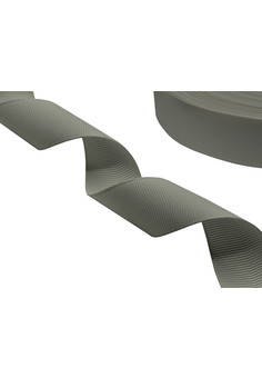 RL001C - Репсовая ленточка премиум серая