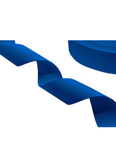 RL001C - Репсовая ленточка премиум синяя