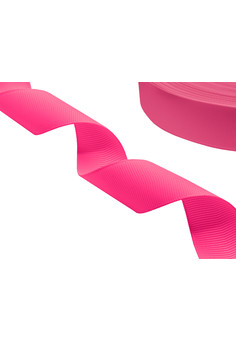 RL001C - Репсовая ленточка премиум фуксия-розовая